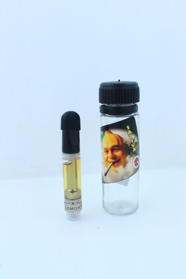 1ml Full Spectrum Weed Concentrate Cartridge – Lemon Haze - Image 2