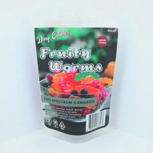 Bag of Fruity Worms Sativa 200mg edibles