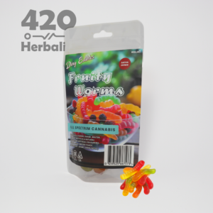 Fruity Worms 200mg THC Edibles gummies