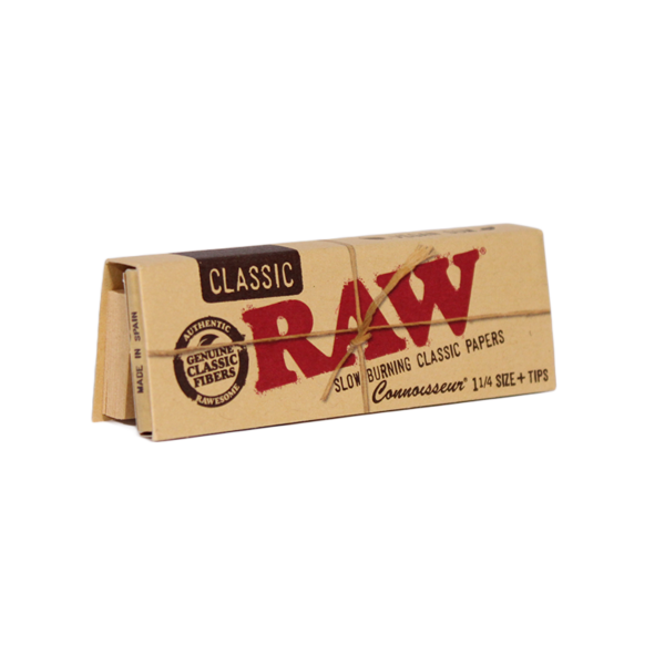 RAW Classic Rolling Papers 24-Pack + Gericks