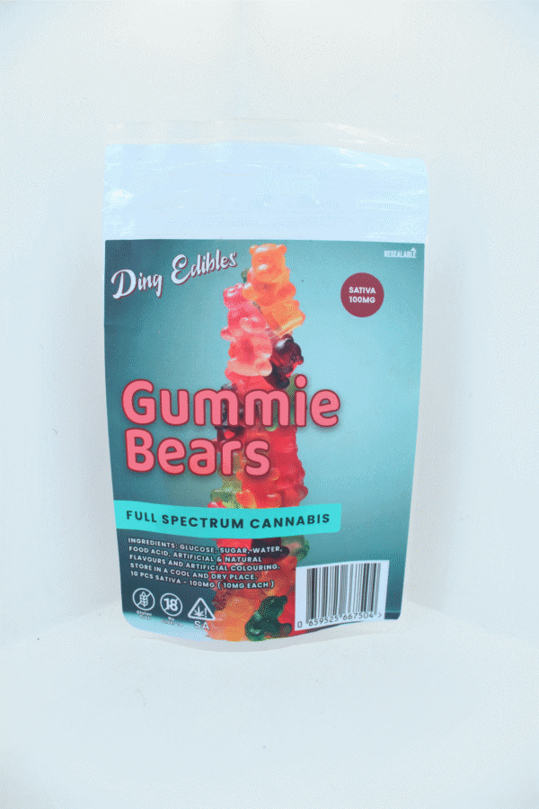 100mg Sativa gummy bears Sativa full spectrum edibles