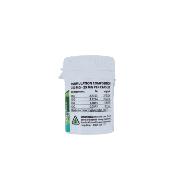 Vita Pulse 25mg Cannabis Gel Capsules, 30 Pack - Image 2