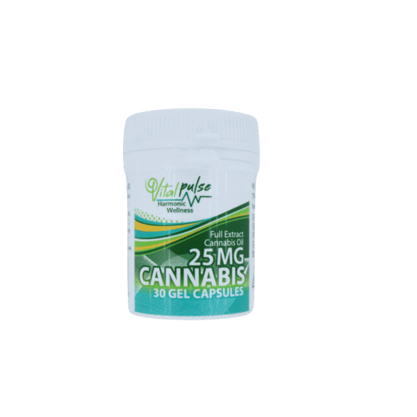 Vita Pulse 25mg Cannabis Gel Capsules, 30 Pack