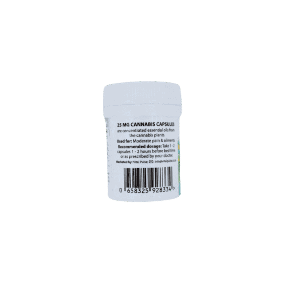 Vita Pulse 25mg Cannabis Gel Capsules, 30 Pack - Image 3