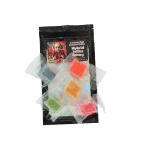 THC Hybrid Jellies 150mg of Full Spectrum cube jellies