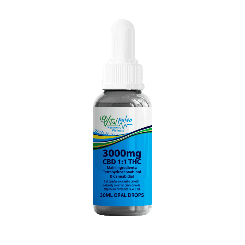 3000mg CBD1:1THC Cannabis Oil, 30ml