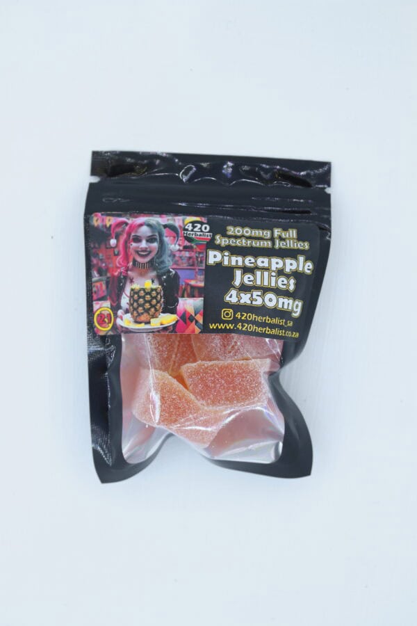 Edible Pineapple Jellies Infused 200mg THC