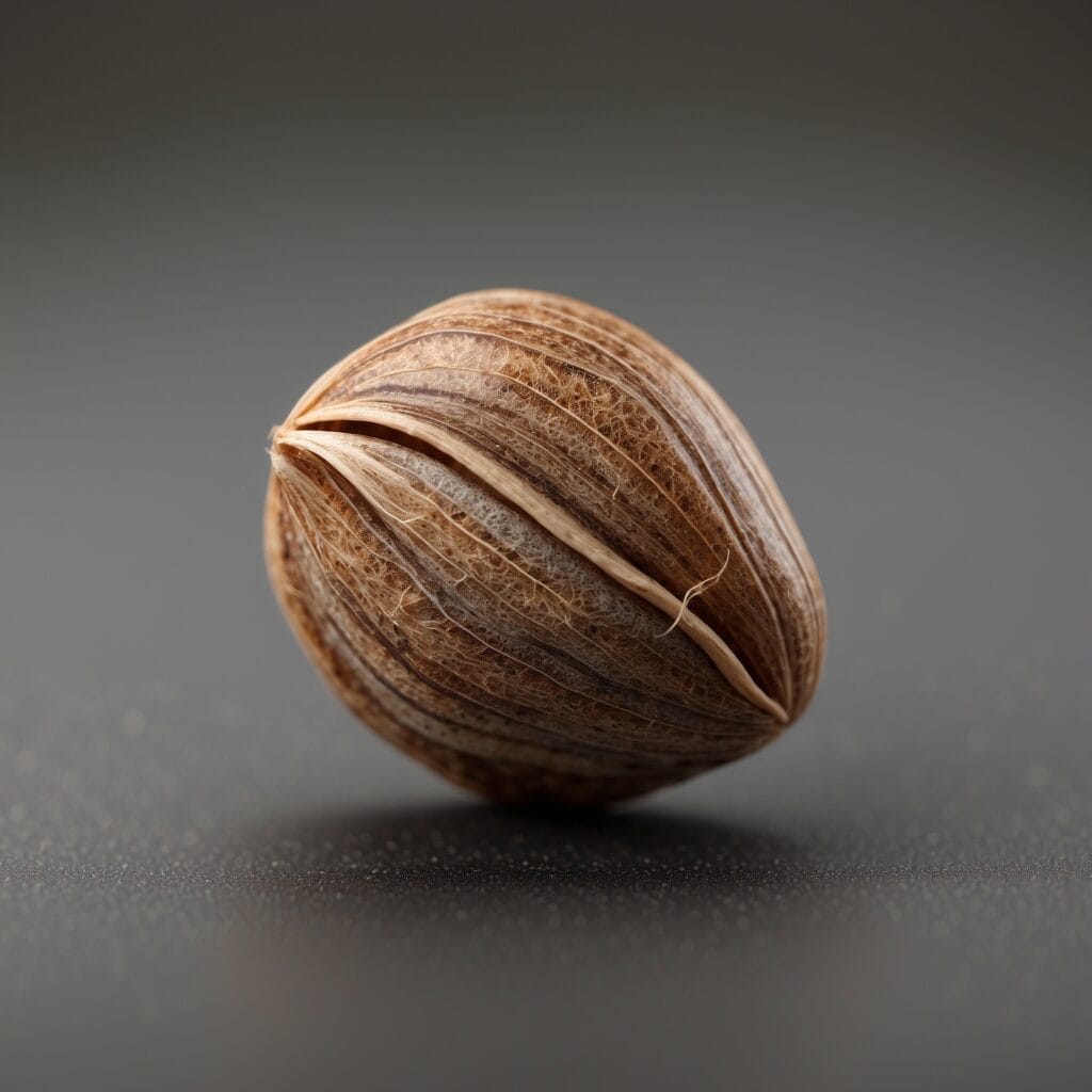 highly detailed image of a cannabis seed