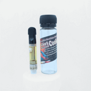 A Girl Scout Cookies 1ml cannabis distillate cartridge