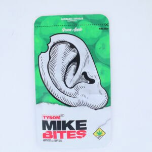 Mike Tysons green apple Mike Bites, 100mg THC infused ear gummies