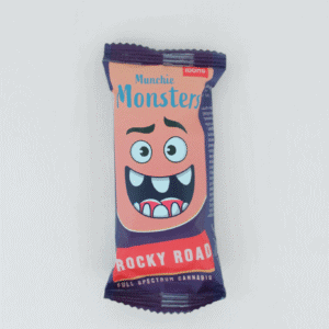 Munchie Monsters Rocky road chocolate bar 100mg THC infused