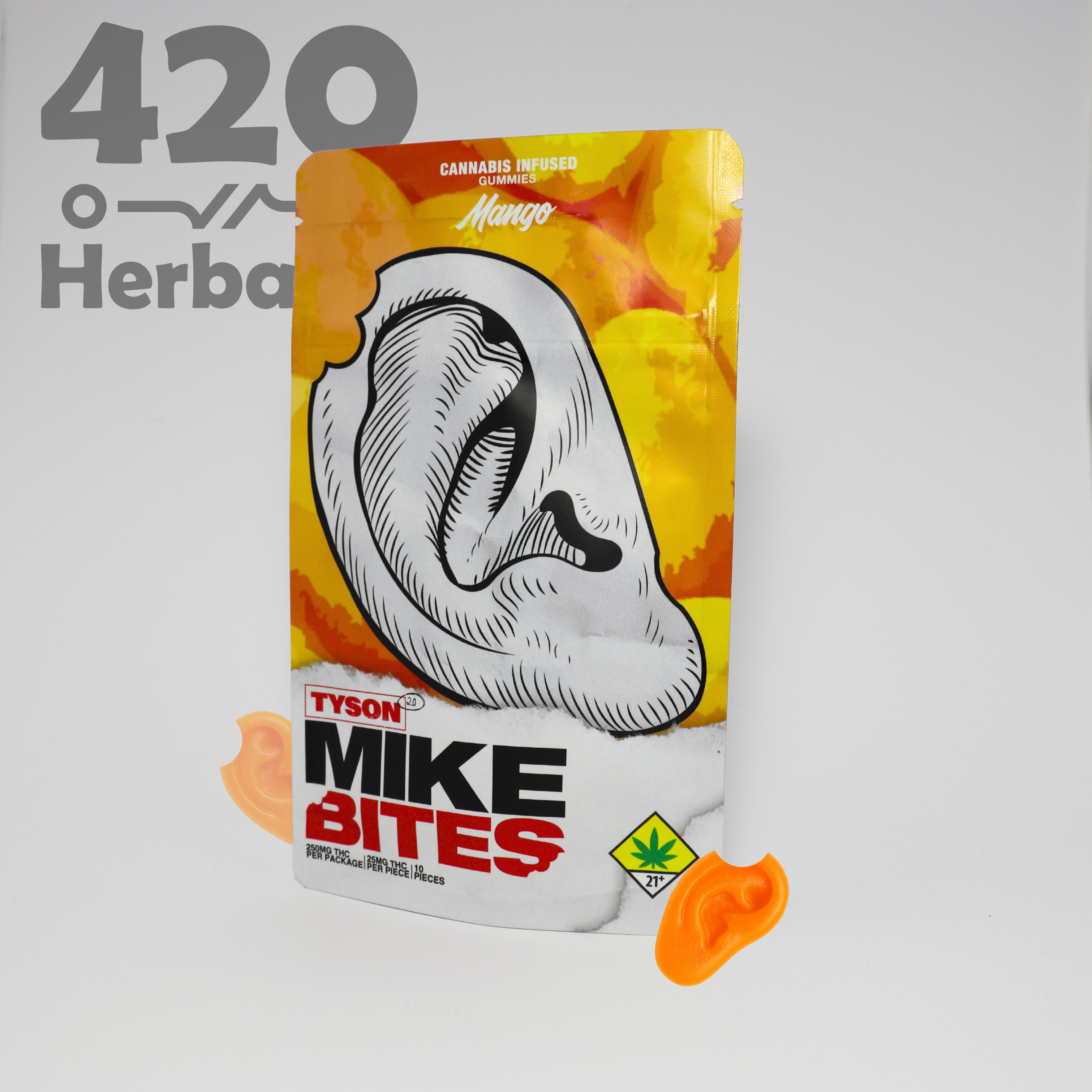 THC Mike Tyson Bites Mango Flavoured edibles