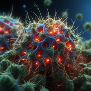 proteins blocking a pathway in the brain