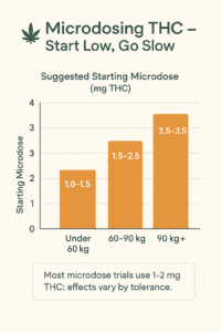 A dosage scale for microdosing cannabis
