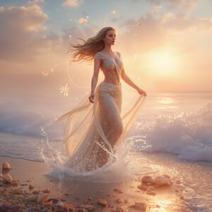 A perfect image of Aphrodite in the flesh