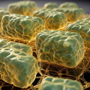 Soluble THC molecule bonding to fat particles 