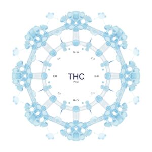 Insoluble hydrophobic THC molecule 